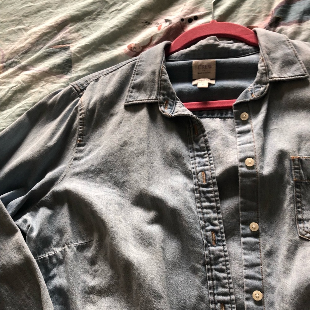 J. Crew Chambray shirt.